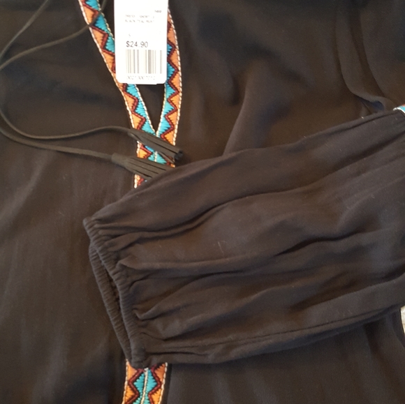 FOREVER 21 Black Rust Teal Tunic Dress - Picture 6 of 8